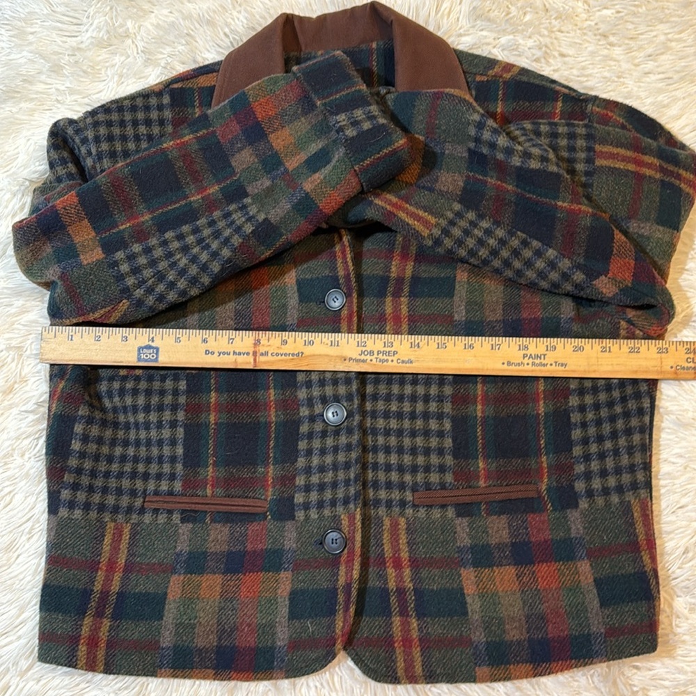Natural by Anne Gee Vintage plaid blazer/jacket Size Large - Picture 5 of 11
